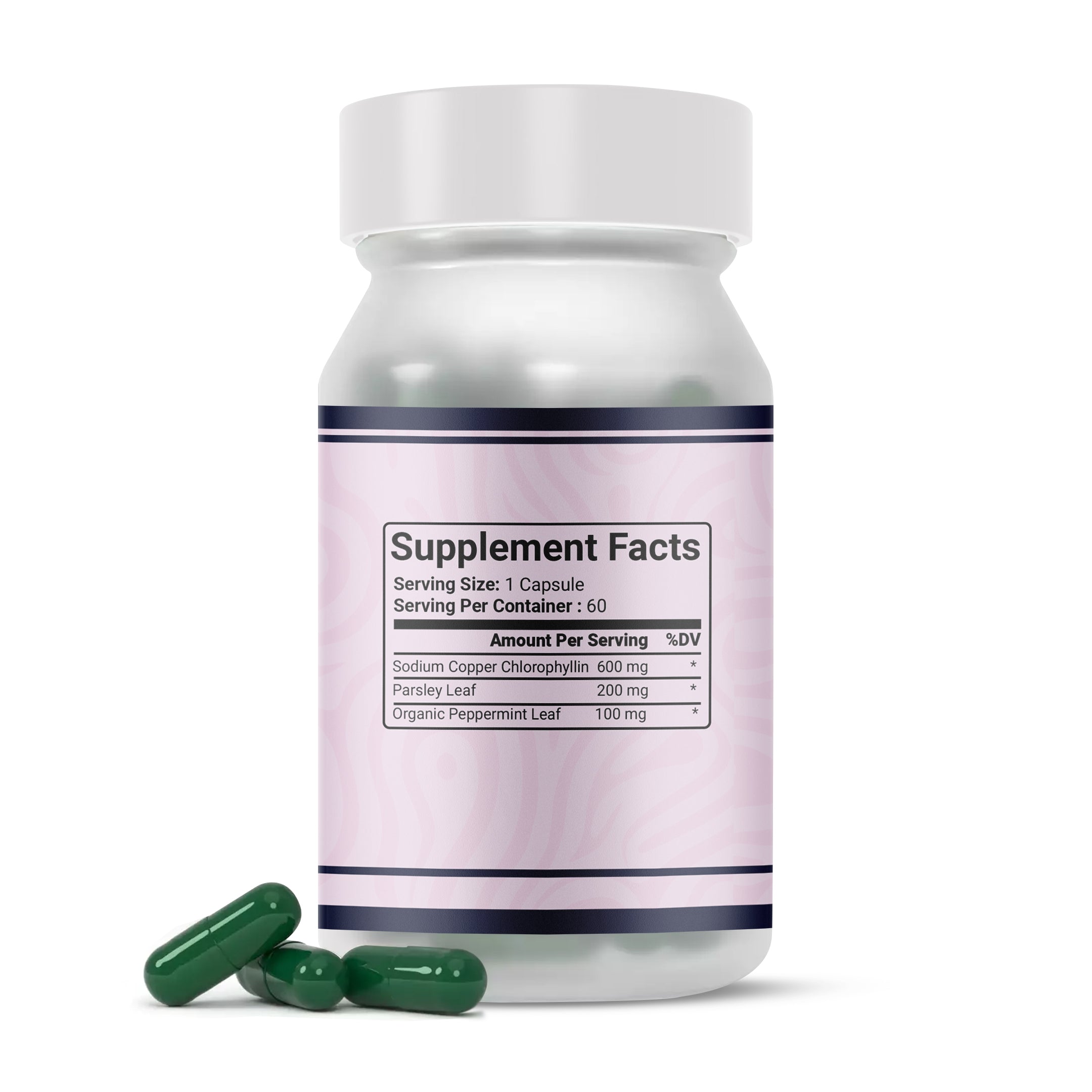 Bye Bye Odor "Chlorophyll Body deodorizing Supplement"