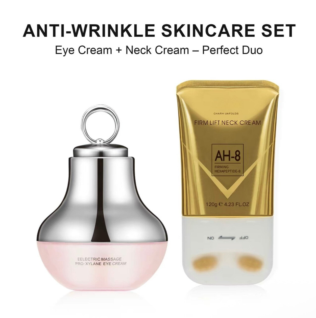 Eye + Neck Anti-aging tightening combo (Bye bye wrinkles & loose skin)